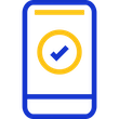 Mobile verified checkmark icon