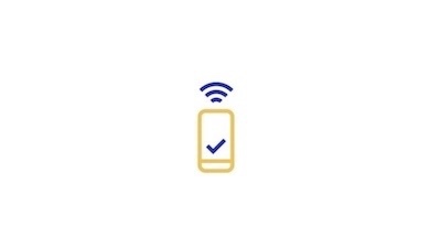 phone with tick icon