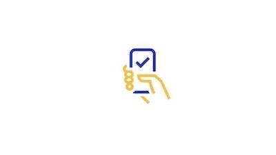 phone in hand icon